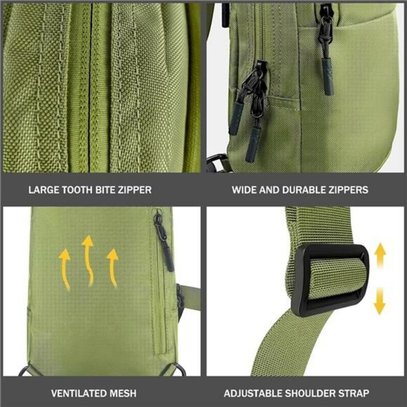 Waterproof mini sling bag crossbody chest bag small travel phone bag for men wom - Picture 3 of 8